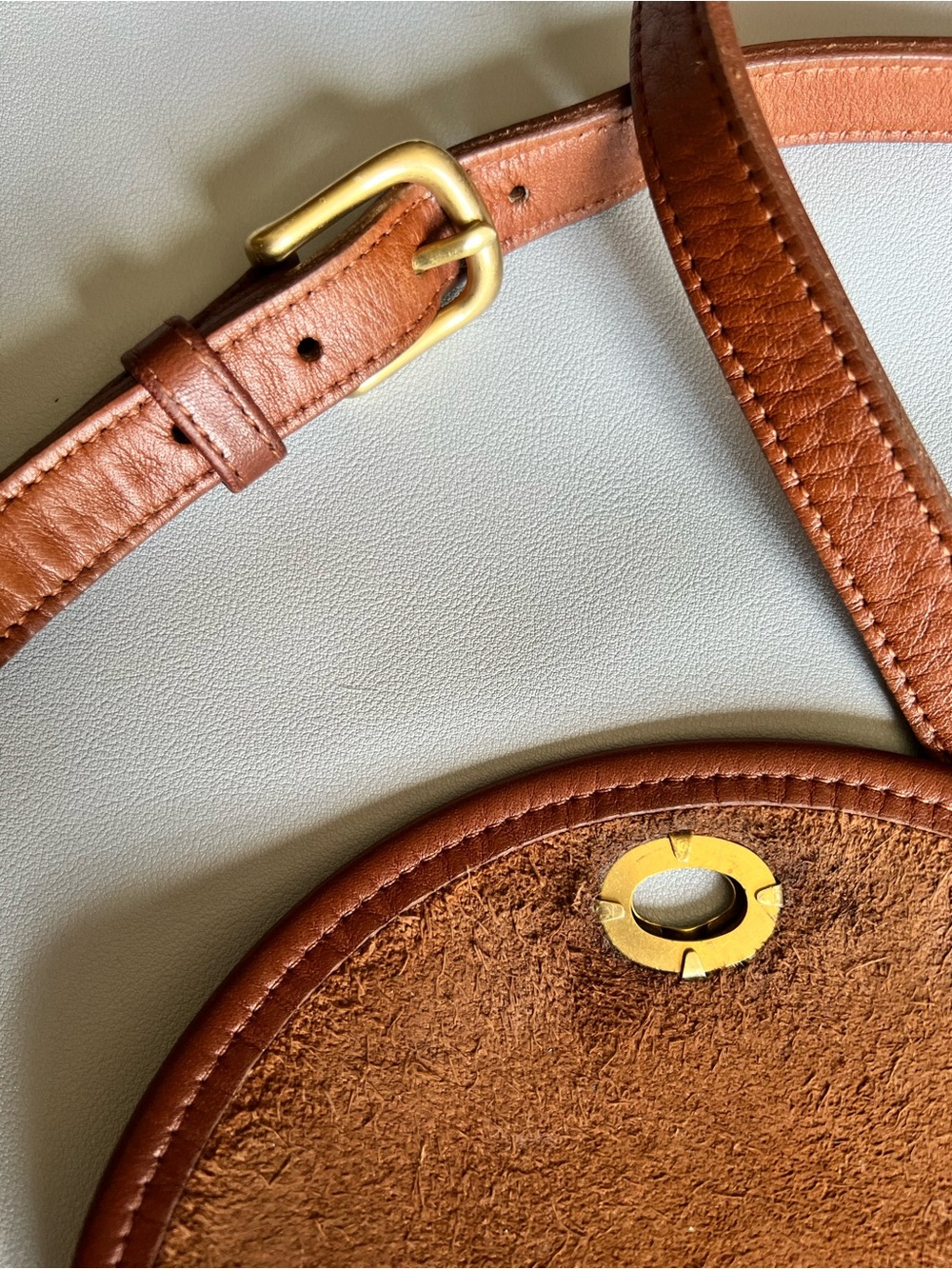 Vintage Coach British Tan Watson Leather Crossbody Bag Style # 9981 - Picture 11 of 16